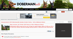 Desktop Screenshot of dobermantalk.com